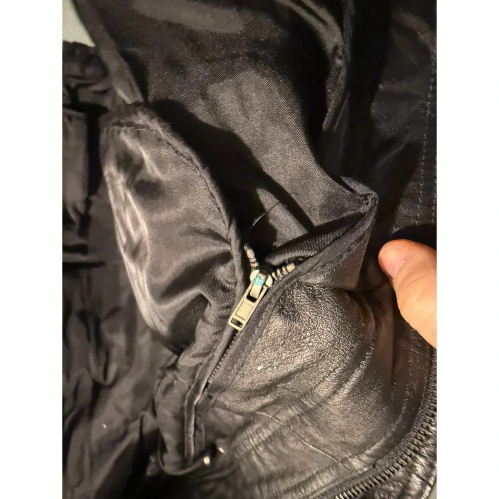 Wilsons Leather Mens‎ Black Trench Coat 3M Thinsulate Insulated Lined